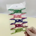 Colorful stainless steel laundry clips, multi-color wire pegs for drying socks and clothes. - 10 Pieces/Pack / Random Color