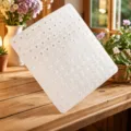 Tapis antiderapant en silicone blanc evier de cuisine egouttoir ventouse menager durable - Blanc