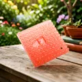 Brosse de nettoyage de fruits et légumes en silicone rose pour évier de cuisine et fentes - Rose