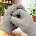 Gants de polissage nano gris pour perles de bouddha noyer nettoyage résistant à l'usure - 3 paires / Gris