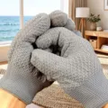 Gants de polissage nano épaissis pour perles noix entretien résistant à l'usure gris - 10 Paires / Gris