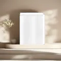 White travel storage bag organizer for clothes waterproof luggage packing cubes pounches - 20*28