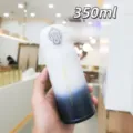 Thermos in Acciaio Inossidabile Sfumato 350ml Bottiglia Isolata Sfumata Blu Bianca - Sfumato Bianco (Piccolo)