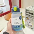 Plastiko boukali nerou me thampopoiisi kai kapaki gia athlitikes drastiriotites. - 620ml / Μπλε