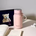 Rosa Edelstahl Thermosflasche tragbare Vakuum Vakuubecher Isolierbecher im Partnerlook - S / Rosa