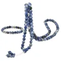 Handgemaakte Sodaliet 99 Gebedskralen Ketting en Armband Set Midden-Oosten Tasbih Blauwe Steen - Gebedskralen Ketting en Armband Set / Blauwe Puntsteen (SZ247)