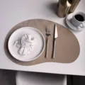 Set de table en cuir en forme de rein style nordique coussin isolant variante. - 44*30cm 115g/Pièce / Abricot Grain de Bois