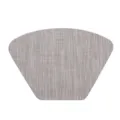 Tovaglietta americana tessuta a ventaglio PVC isolamento termico cucina decoro casa - Grande Arco a Ventaglio 48x33cm / Lino