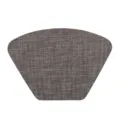 Tovaglietta a Cuneo in PVC Termoresistente Tovaglia a Settore per Tavolo Rotondo - Grande Arco a Ventaglio 48x33cm / Marrone scuro