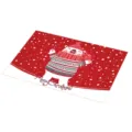 Kerst PVC placemat geïsoleerde tafelmat met schattige ijsbeer print voor de eetkamer. - Kerststijl 15