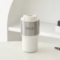 Tasse isotherme portable en acier inoxydable avec couvercle double et finition blanche chic. - 550ml / 1484 Blanc
