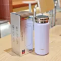 Botella de agua aislada al vacío mini minimalista 180ml taza de viaje de acero inoxidable. - 180ML / Púrpura