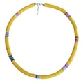 6mm Colorful Polymer Clay Bead Necklace Beach Style Yellow Choker Fashion Jewelry - 6mm / Yellow