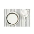 Ins style PVC placemat striped heat insulation table mat for hotel restaurant western food pad - 45x30cm (1 Piece) / Black