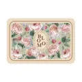 Vintage bloemen leer placemat waterdicht oliebestendig tafelmat voor eettafel decoratie. - Rechthoekige Bloemenstijl 2