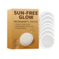 Sun-free glow microdarts self-tanning patches box set for easy outdoor bronze skin care. - 7 Pieces/Pack