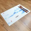 Chinese stijl inktdruk PVC placemat Teslin westerse tafelmat variant weergave - 45x30cm / Herfstganzen 2