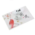 Chinese stijl PVC placemat met inkt schilderij paraplu print hittebestendige mat - 45x30cm / Rode zijden paraplu