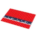 Kerststijl PVC placemat met winterhert en sneeuwvlokkenpatroon voor eettafel decoratie - Kerststijl 22