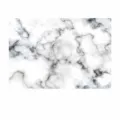 Marble texture leather placemat heat insulated table mat modern Nordic style waterproof - 43x30cm Double Sided Thickness 1.8mm / Marble - Gray & White