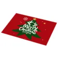 Kerst placemat rode tafelmat feestelijke decoratie warmte-isolatie pvc mat nieuw - Kerst 93
