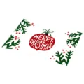 Kerst placemat PVC warmte-isolerende tafelmat vakantie eetkamer tafeldecoratie beschermer - Kerst 94