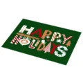 Kerst Teslin placemat PVC hittebestendig tafelmat feestelijk servies eetkamer onderlegger - Kerst 92