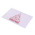 Kerst PVC placemat geïsoleerde tafelmat met een rood sneeuwvlokpatroon eettafel. - Kerst 6