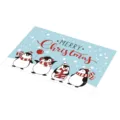 Kerst placemat schattig pinguïn patroon PVC tafelmat waterdicht warmte-isolatie eetmat - Kerst 11.