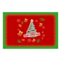 Kerst placemat PVC tafelmat rood groen vakantie eettafel isolatie pad decor - Kerstmis 80