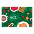 Kerst PVC placemat feestelijke tafelmat vakantie eettafel decoratie hittebestendig - Kerstmis 71