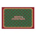 Kerst PVC placemat warmte-isolerende tafelmat feestelijk rood groen ruit eettafel decoratie pad - Kerstmis 81
