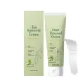 Gentle hair removal cream 100g with soothing herbal essence for smooth sensitive skin care. - 100g With Scraper
