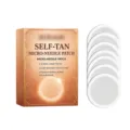 Selbstbräunung Mikro-Nadel Pflaster Box mit runden Pads für gleichmäßige sonnenfreie Bräune. - 7 Stück/Packung