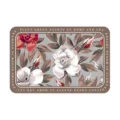 Amerikaanse vintage bloemen leer placemat waterdichte hittebestendige tafelmat keuken - Rechthoekige Bloemenstijl 10
