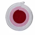 Farbblock Baumwollseil Tischset, verdickte hitzebeständige geflochtene Matte für den Alltag. - Rot 30cm Gewebt Farbblock Tischset (Mit Haken)