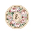 Ronde placemat van PU leer met vintage bloemenpatroon waterdicht voor de eettafel thuis. - Ronde Bloemenstijl 2
