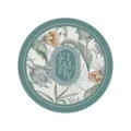 Ronde PU-lederen placemat met botanische aquarel bloemenprint, waterdicht en hittebestendig. - Ronde Bloemenstijl 3