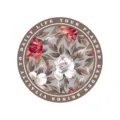 Ronde lederen placemat met vintage bloemenprint, waterdichte en hittebestendige tafelmat. - Ronde Bloemenstijl 10