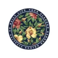 Ronde leren placemat met bloemenprint, waterdichte PU tafelmat, donkerblauwe rozen variant. - Ronde Bloemenstijl 12