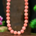New Chinese 10mm natural stone beaded necklace for women, elegant clavicle chain jewelry. - 10mm / Sunstone