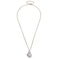 Collana con ciondolo di perla barocca catena dorata, gioiello minimalista per le donne. - Stile Perla Artificiale Dorata (N2313)