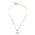 Collana con ciondolo coda di balena oro elegante catena clavicolare gioielli di modo per le donne - Stile Ciondolo Coda di Balena Dorata (N2315)