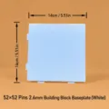 Weißes 2.6mm quadratisches Bügelperlen Steckbrett 52x52 Stifte DIY Bastelplatte für Kinder - 52-Pin Weißes Brett / 1.8mm