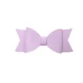 Purple faux leather bow detail, textured bowknot accessory, cute hair decoration element. - No. 7 Peach