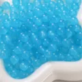 Blaue Glasperlen geleeartig rund lose Perlen für DIY handgemachte Armbänder und Halsketten. - 6mm Packung (50 Stück/Packung) / Dunkelblau