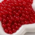 Rote glas gelee runde perlen lose für DIY handgemachte schmuck halskette armband zubehör - 6mm Packung (50 Stück/Packung) / Rot