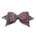 Sparkling multi-color glitter bow accessory close-up view, detailed shiny texture. - Sequin No. 7 Grey