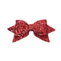 Red glitter bow accessory detail shot, sparkling sequin bowknot for creative cup decoration. - Sequin No. 2 Red