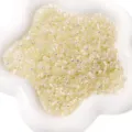 Cuentas de vidrio Aurora 4mm rocallas redondas sueltas para hacer joyas hechas a mano - Paquete de 10g (Aprox. 150pcs) / Beige